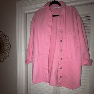 Zara oversized denim shacket